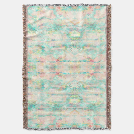 Pastel Pattern Throw Blanket Decke (Vorderseite Vertikal)