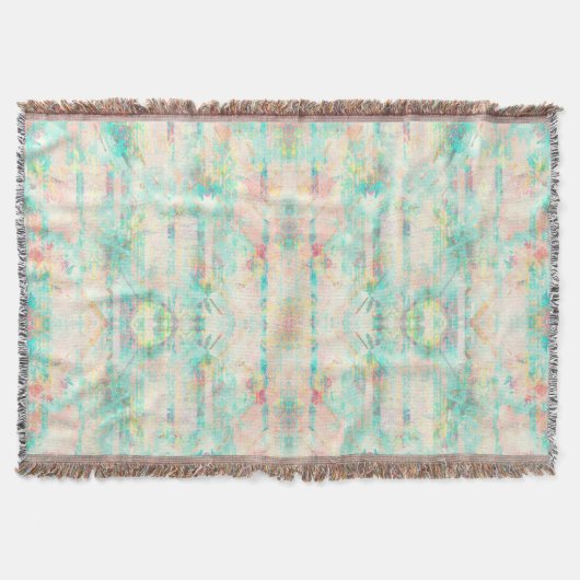 Pastel Pattern Throw Blanket Decke (Vorderseite)