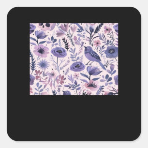 Pastel Pattern - Whimsigoth-Kernstück Quadratischer Aufkleber