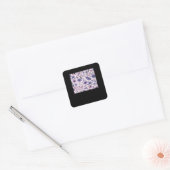Pastel Pattern - Whimsigoth-Kernstück Quadratischer Aufkleber (Umschlag)