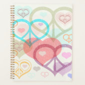 Pastel Peace & Liebe Planner Planer (Vorderseite)