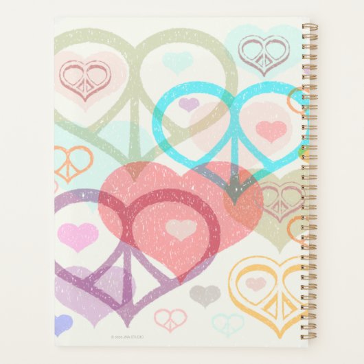 Pastel Peace & Liebe Planner Planer (Rückseite)