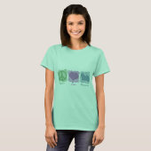 Pastel Peace, Liebe und Havanese T-Shirt (Vorne ganz)