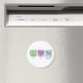Pastel Peace, Liebe und Llewellin Setters Magnet (In Situ (Geschirrspüler))