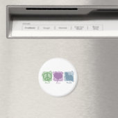 Pastel Peace, Liebe und Pulik Magnet (In Situ (Geschirrspüler))