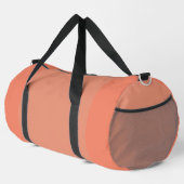 Pastel Peach all Purpose Travel Gym Weekend Duffle Bag (Rechte Ecke)