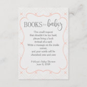 Pastel Peach and Cream Geometric Books for Baby Begleitkarte (Vorderseite)