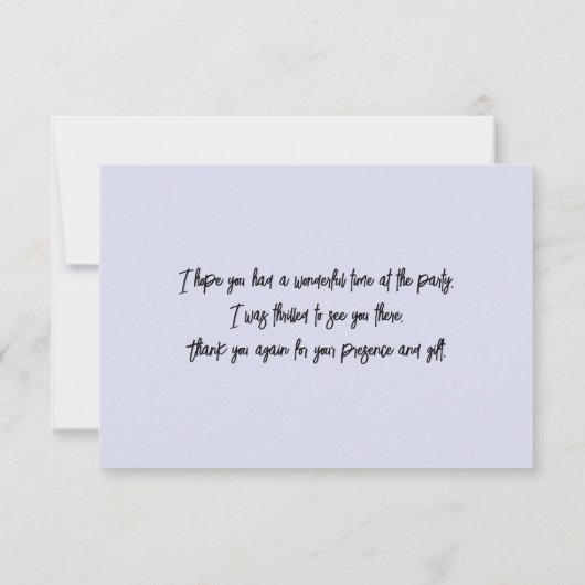 Pastel Peach Blumenviolet Fünf Petal Wilde Rose Dankeskarte (Rückseite)