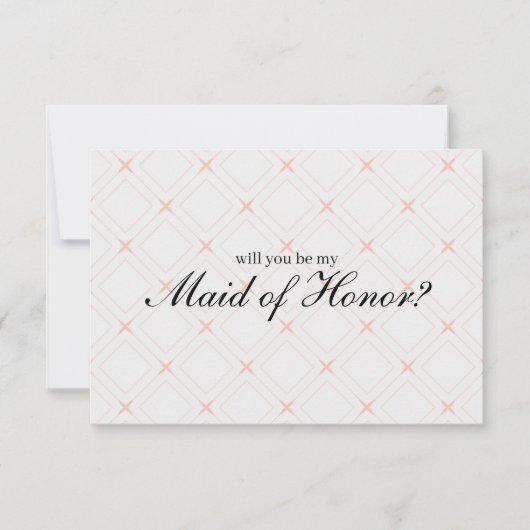 Pastel Peach Cream werden Sie meine Trauzeugin sei (Vorderseite)