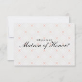 Pastel Peach Cream wirst du meine Ehrenmatrone sei (Vorderseite)