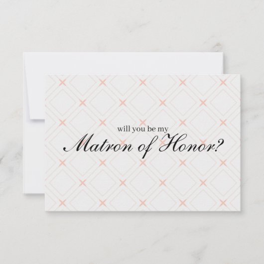 Pastel Peach Cream wirst du meine Ehrenmatrone sei (Vorderseite)