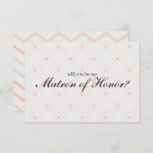 Pastel Peach Cream wirst du meine Ehrenmatrone sei (Vorne/Hinten)