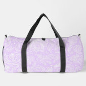 PASTEL PEACH ELABORATE PAISLEY PATTERN & DOTS DUFFLE BAG (Rückseite)