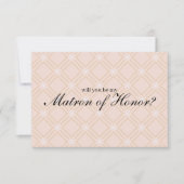 Pastel Peach Gold werden Sie meine Ehrenmatrone se (Vorderseite)