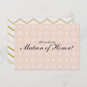 Pastel Peach Gold werden Sie meine Ehrenmatrone se (Vorne/Hinten)