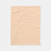 Pastel Peach Solid Color | Classic | elegant Fleecedecke (Vorderseite)