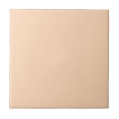 Pastel Peach Solid Color | Classic | elegant Fliese (Vorderseite)