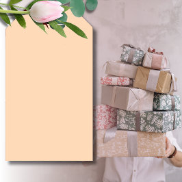 Pastel Peach Solid Color | Classic | elegant Geschenkanhänger