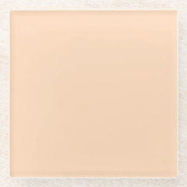 Pastel Peach Solid Color | Classic | elegant Glasuntersetzer