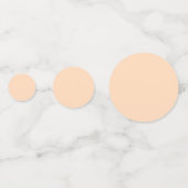 Pastel Peach Solid Color | Classic | elegant Konfetti (Vorderseiten)
