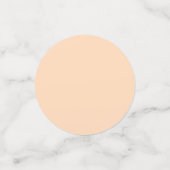 Pastel Peach Solid Color | Classic | elegant Konfetti (Klein Vorderseite)