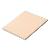 Pastel Peach Solid Color | Classic | elegant Notizblock (Rotiert)
