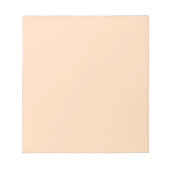 Pastel Peach Solid Color | Classic | elegant Notizblock (Vorderseite)