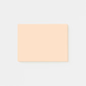 Pastel Peach Solid Color | Classic | elegant Post-it Klebezettel (Vorderseite)