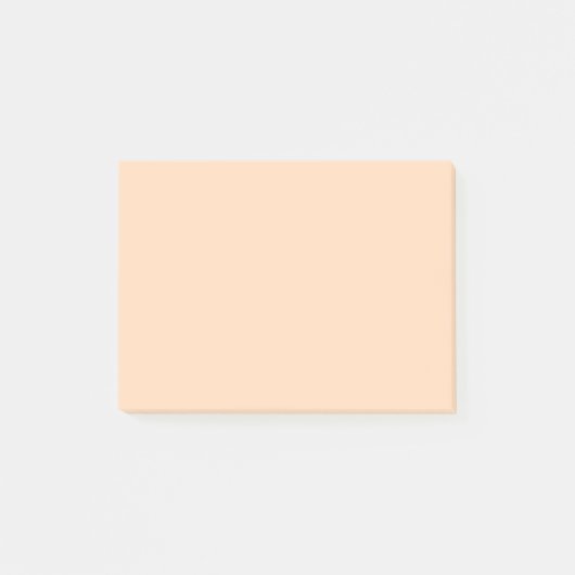 Pastel Peach Solid Color | Classic | elegant Post-it Klebezettel (Vorderseite)