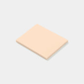 Pastel Peach Solid Color | Classic | elegant Post-it Klebezettel (angewinkelt)
