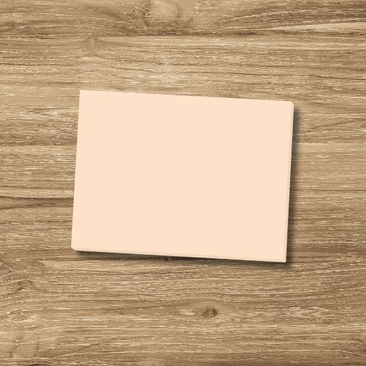 Pastel Peach Solid Color | Classic | elegant Post-it Klebezettel