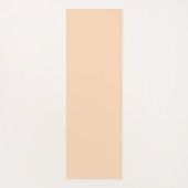 Pastel Peach Solid Color | Classic | elegant Yogamatte (Rückseite)