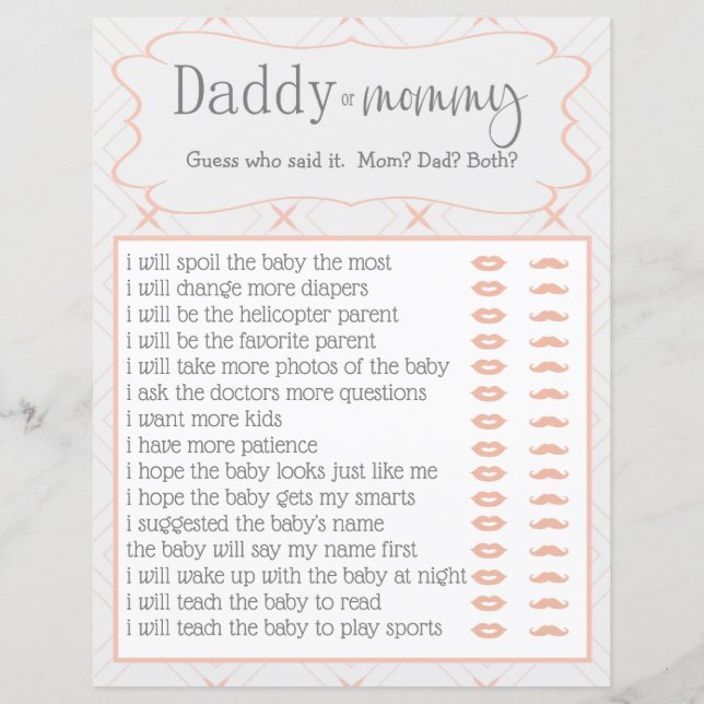 Pastel Peach und Cream Geometric, die es gesagt ha (Vorderseite)