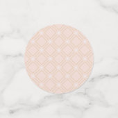 Pastel Peach und Gold Zig Zag Konfetti (Klein Vorderseite)