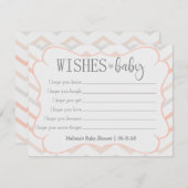 Pastel Peach und Gray Zig Zag (Vorne/Hinten)