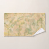 Pastel Peach und grüner Marmor Badhandtuch Set (Handtuch)