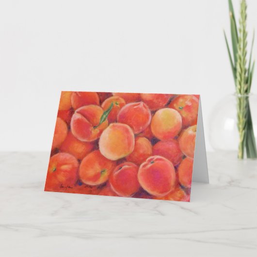 Pastel Peaches Grußkarte Karte (Vorderseite)