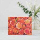 Pastel Peaches Postcard Postkarte (Stehend Vorderseite)