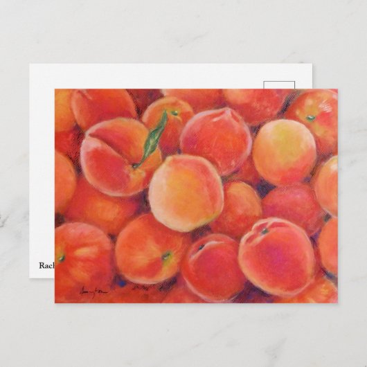 Pastel Peaches Postcard Postkarte (Vorne/Hinten)