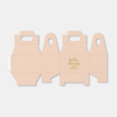 Pastel Peachy Hello Thirty Birthday Favor Box Geschenkschachtel (Ungefaltet)