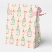 Pastel Peachy Junggeselinnen-Abschied Sparkle Geschenkschachtel (Rückseite)