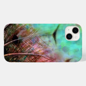 Pastel Peacock Feathers Case-Mate iPhone Hülle (Rückseite (Horizontal))