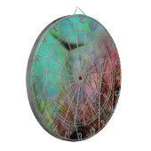 Pastel Peacock Feathers Dartscheibe (Vorderseite Links)