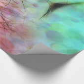 Pastel Peacock Feathers Geschenkpapier (Ecke)