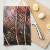 Pastel Peacock Feathers Handtuch (Viertel Falte)