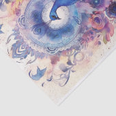 Pastel Peacock und Florals Seidenpapier (Ausschnitt)