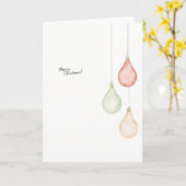 Pastel Pear Ornaments Weihnachtskarte Karte (Gelbe Blume)
