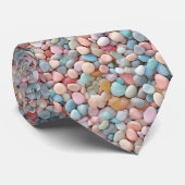 Pastel Pebbles Neck Tie Krawatte (Gerollt)