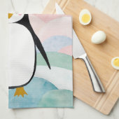 Pastel Penguin Peak Geschirrtuch (Viertel Falte)