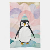 Pastel Penguin Peak Geschirrtuch (Vertikal)